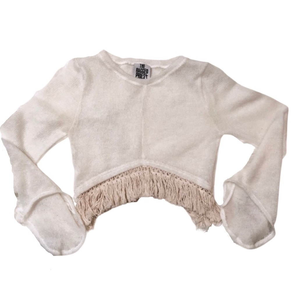 The Ragged Priest
Fringe Tassel Crop Top
X-SMALL, CREAM
